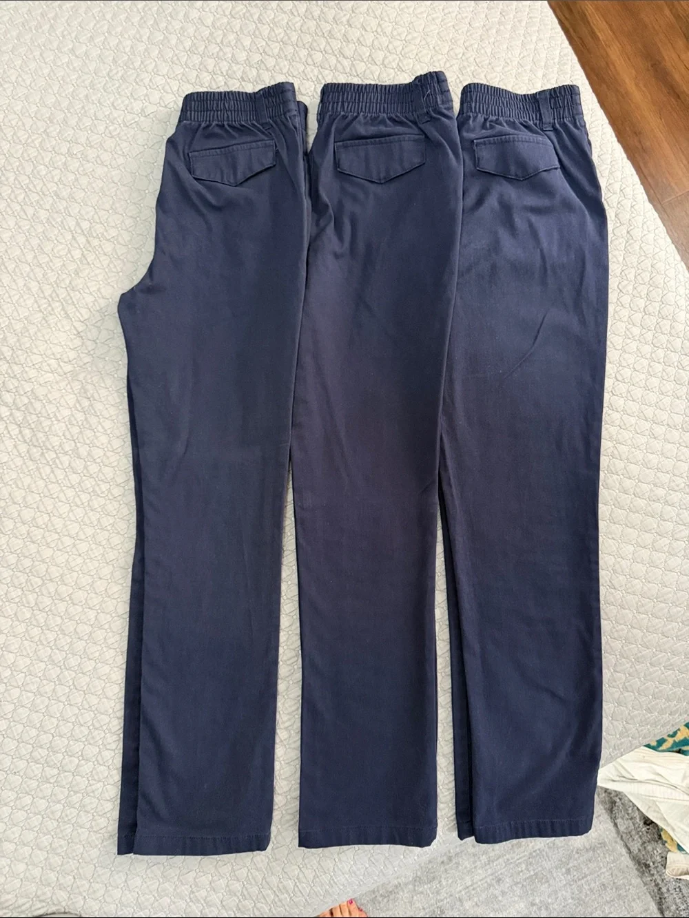 Girls’ Pull-On Straight Fit Stretch Twill Pant (3 Pack). French Toast